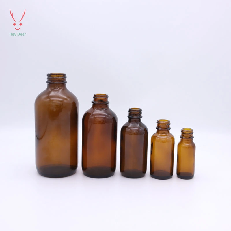 Narrow Mouth 60ml 20-400 Boston Round Amber Glass Bottle