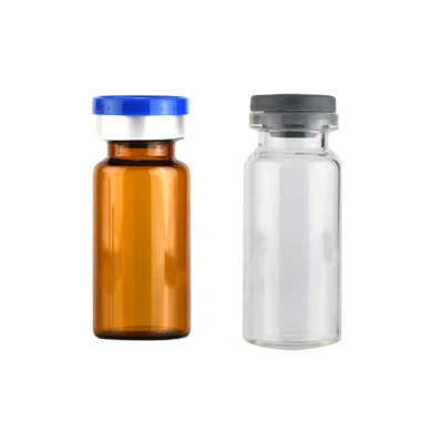Vente chaude pharmaceutique 2 ml 5 ml 10 ml 15 ml 20 ml flacons en verre ambré clair bouteilles d'injection