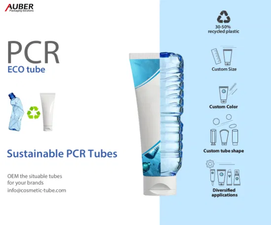 Tubes cosmétiques d'ACP empaquetant le conditionnement en plastique écologique recyclable