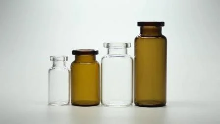 Flacon en verre tubulaire pharmaceutique transparent ou ambre de 2 ml 7 ml 10 ml 20 ml 30 ml